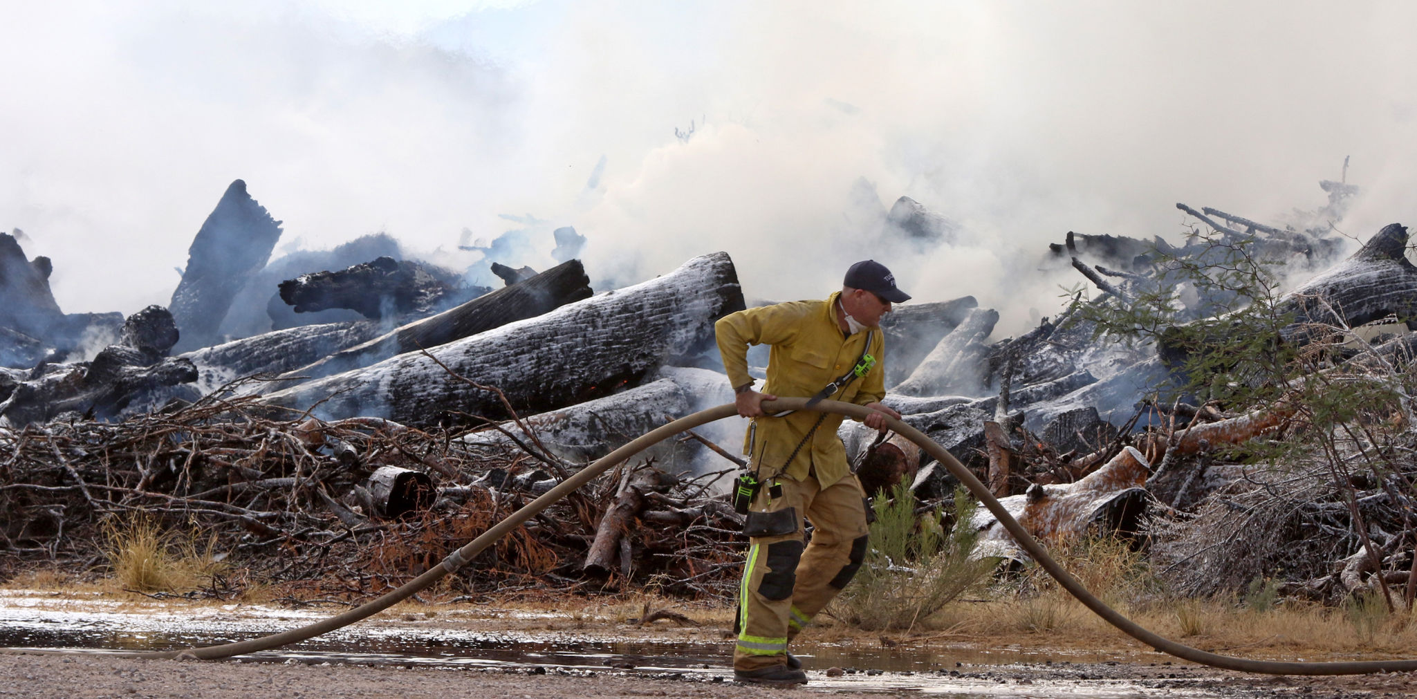 Landfill fire